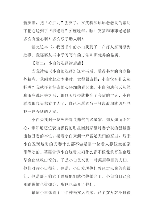小白的选择读后感作文.docx