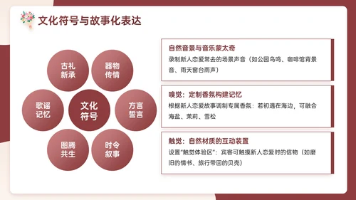 米红色插画风浪漫与优雅婚礼策划主题PPT模板