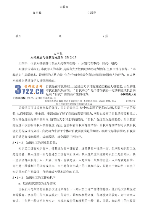 某省规划院知识员工忠诚度的研究