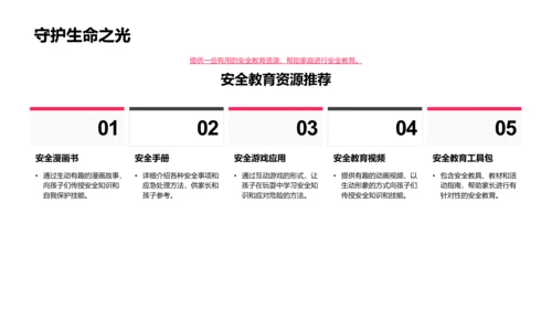 安全教育报告PPT模板