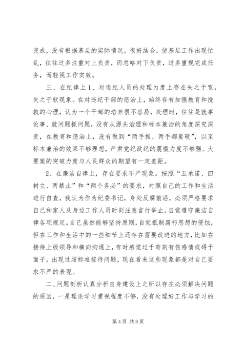 民主生活会党性剖析材料(1).docx