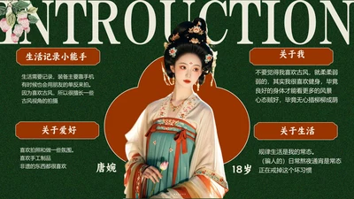 中国风个人介绍班级竞选