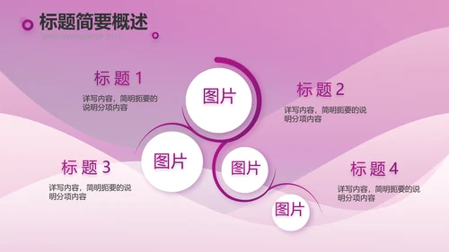 高端紫色工作汇报商务动态PPT