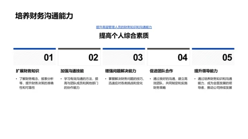 财务决策与沟通技巧PPT模板