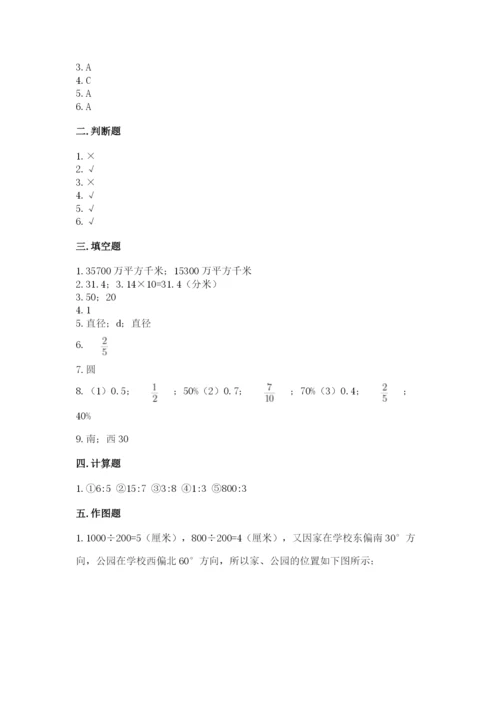 小学数学六年级上册期末考试试卷精品【必刷】.docx