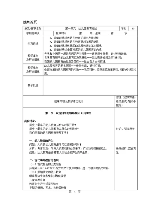 幼儿园教育基础全套教学课件