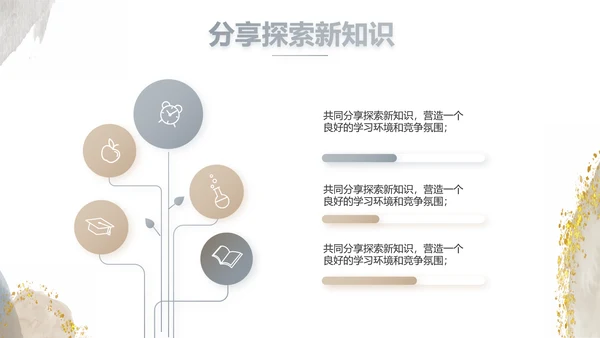 莫兰迪风格初中班主任述职报告PPT动态模板