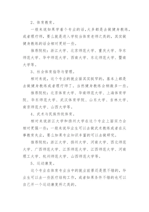 体育生可以考哪些大学专业.docx