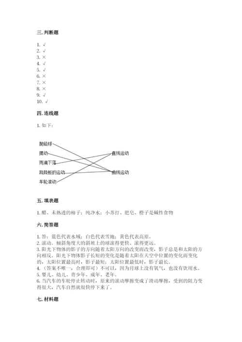 教科版三年级下册科学期末测试卷word版.docx