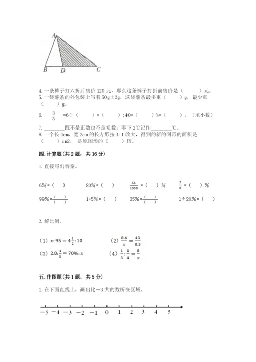北师大版小学数学六年级下册期末检测试题（轻巧夺冠）.docx