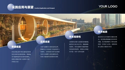 蓝色科技学院毕业答辩PPT模板
