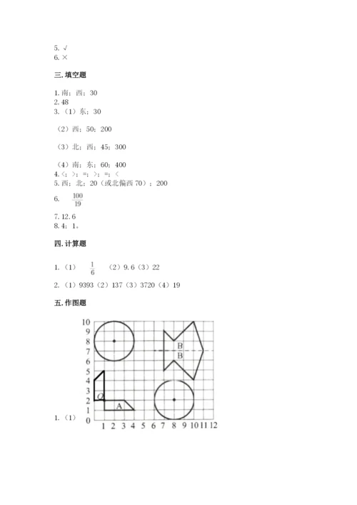 小学数学六年级上册期末模拟卷【原创题】.docx