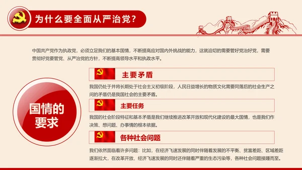 全面从严治党党建党风廉政建设党课PPT
