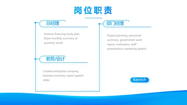 蓝色大气企业公司宣传简介动态PPT模板