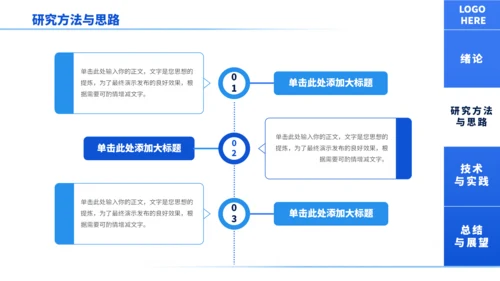 蓝色通用极简沉稳毕业论文答辩PPT模板