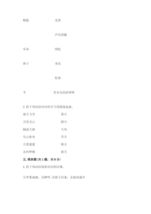 教科版小学二年级上册科学期末测试卷【精选题】.docx