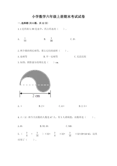 小学数学六年级上册期末考试试卷（典优）word版.docx