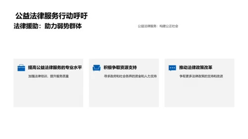 公益法律服务述职报告PPT模板