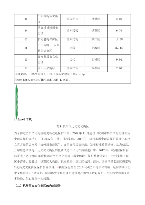 围绕历史建筑遗产主题营造城市休闲空间文化氛围-杭州历史文化街区的经验与问题.docx