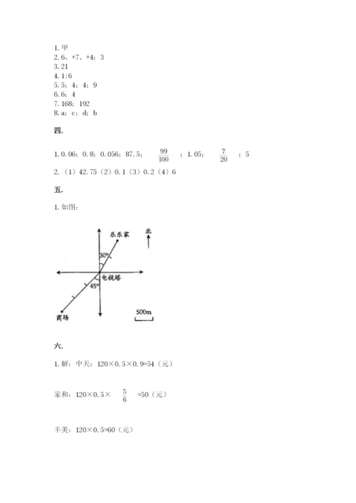 河南省【小升初】2023年小升初数学试卷含答案【预热题】.docx
