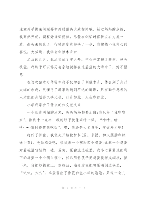 小学我学会了什么的作文范文5篇.docx