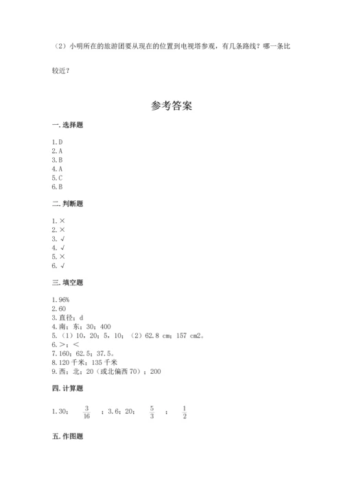 人教版六年级上册数学期末测试卷附答案（精练）.docx