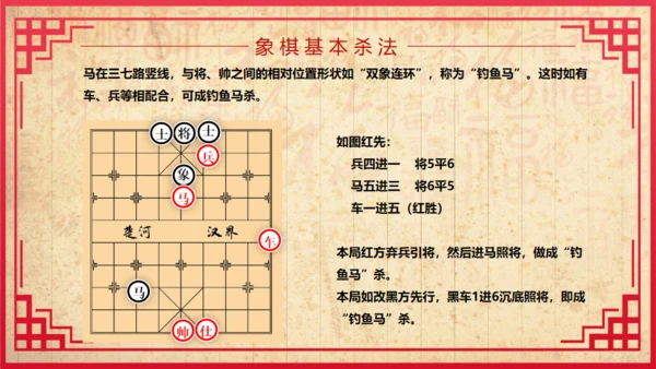 中国象棋比赛背景图通用PPT模板