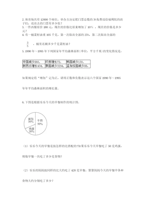 人教版六年级数学下学期期末测试题及答案【新】.docx