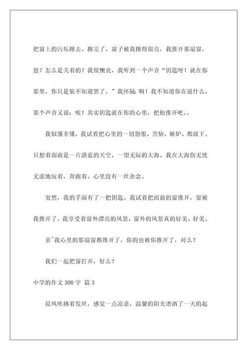 高中的作文300字65