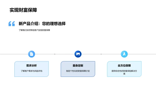 新保险产品发布报告PPT模板