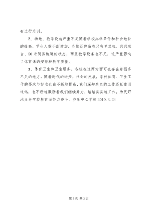 学校体育卫生工作自查报告.docx