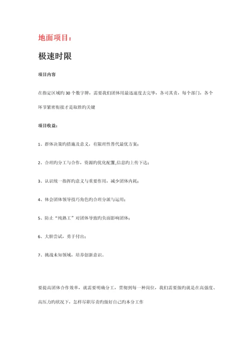 史威夫室内拓展项目大全.docx