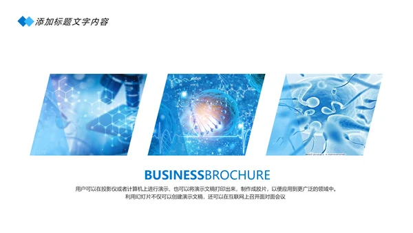 蓝色医疗细胞基因研究医学研究PPT模板