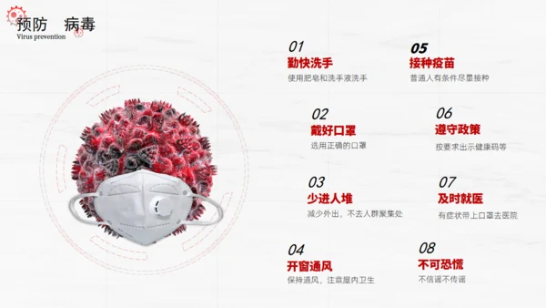 细菌防感染奥密克戎病毒疾控中心防控手册通用PPT模板