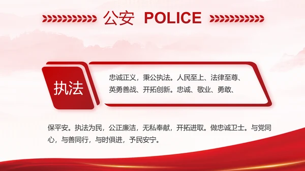 大气公安年终工作总结新年计划PPT