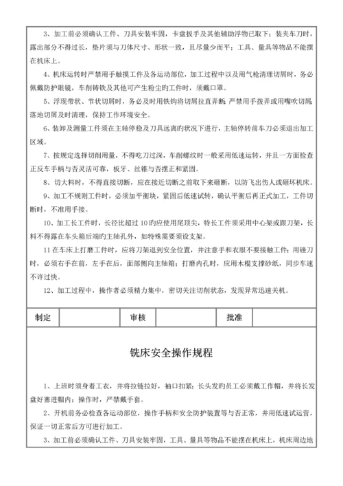 安全操作专题规程模板.docx