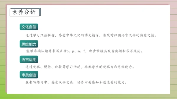 【课堂无忧】汉语拼音-3. b p m f 任务型教学（第1课时）（课件）