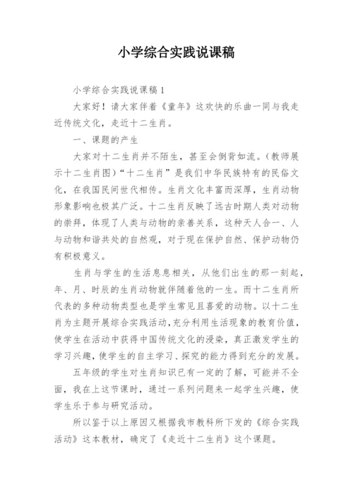 小学综合实践说课稿.docx