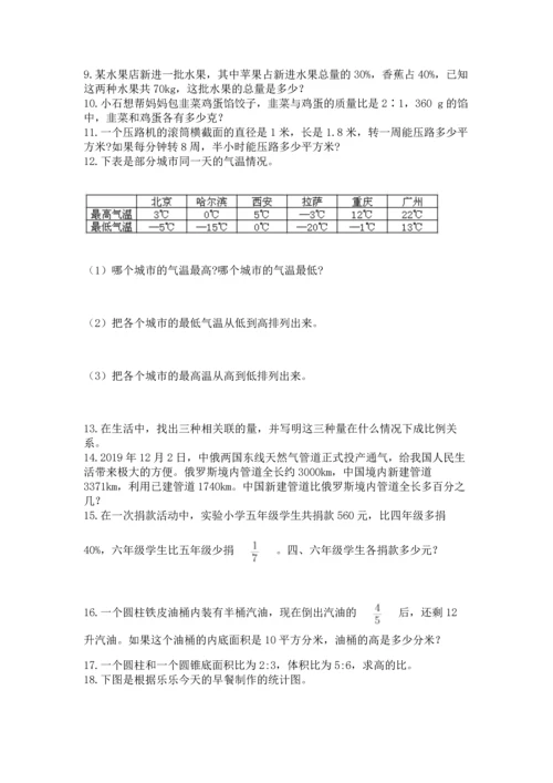 六年级小升初数学解决问题50道精品【各地真题】.docx