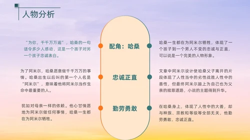 浅色渐变简约风追风筝的人教育PPT模板读书分享