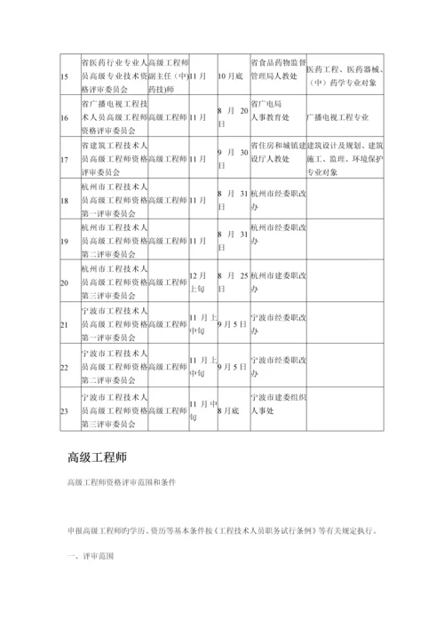 浙江省高级工程师资格评审要求.docx