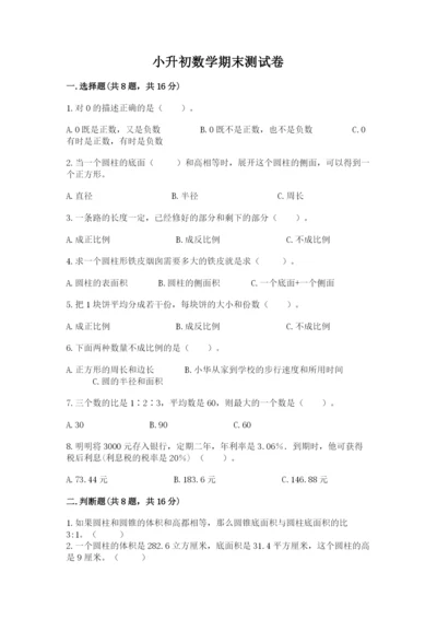 小升初数学期末测试卷【完整版】.docx