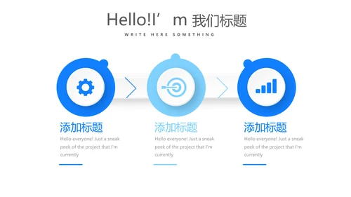 蓝色简约主治医师述职报告动态PPT封含PS