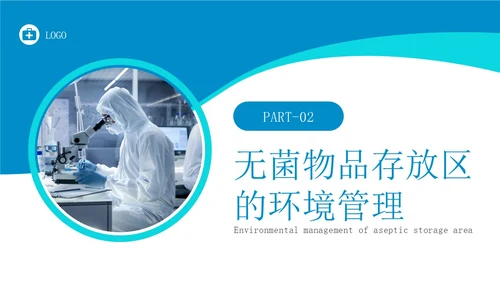 蓝色简约实拍无菌物品的管理和制度医疗培训PPT课件管理制度