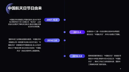 黑色创意中国航天日科普介绍PPT