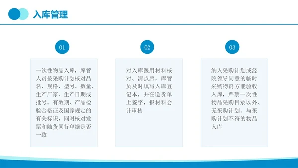 蓝色简约实拍无菌物品的管理和制度医疗培训PPT课件管理制度