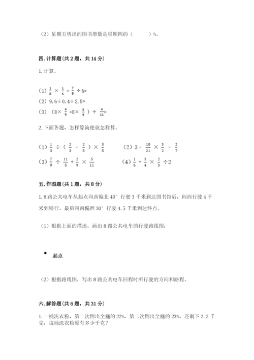 小学数学六年级上册期末卷含答案【培优a卷】.docx