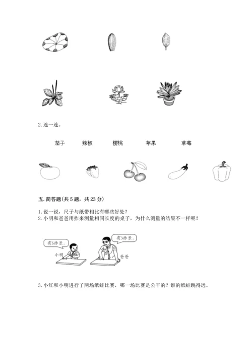 教科版一年级上册科学期末测试卷带下载答案.docx
