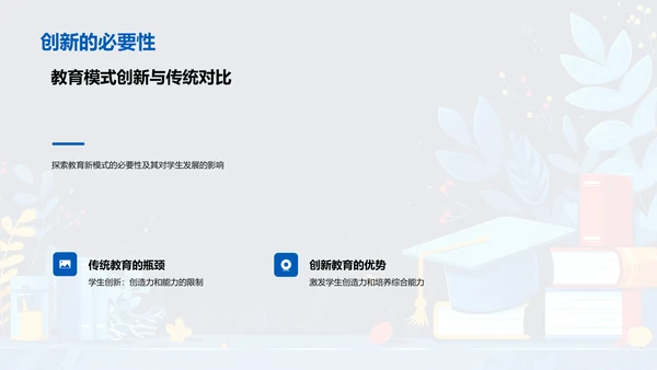 创新教育模式探索PPT模板