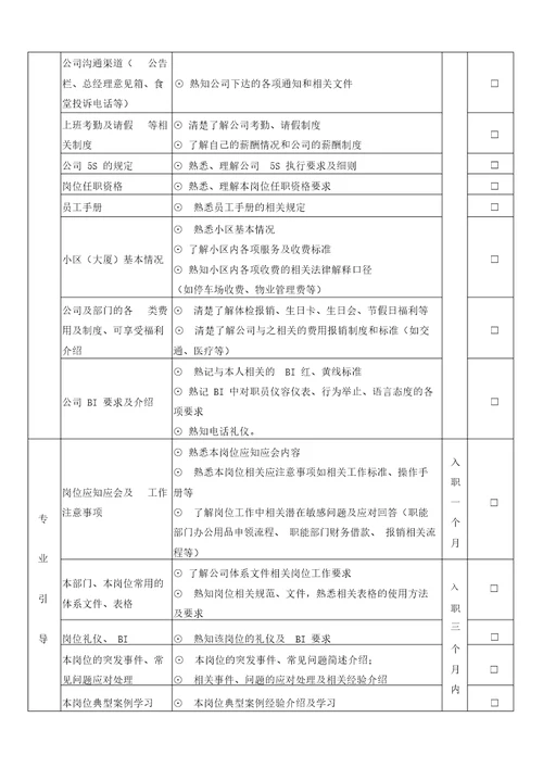 入职引导管理制度